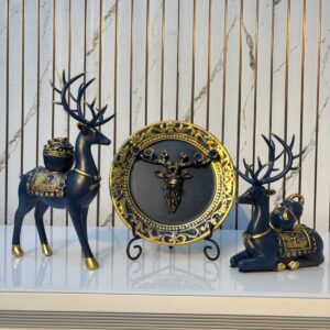 Blue deer set
