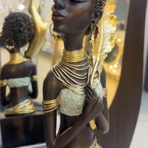 African lady with Feather